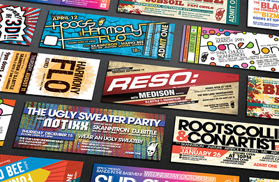 Promotional Ticket/Flyers - RIPROC graphic design marketing print design