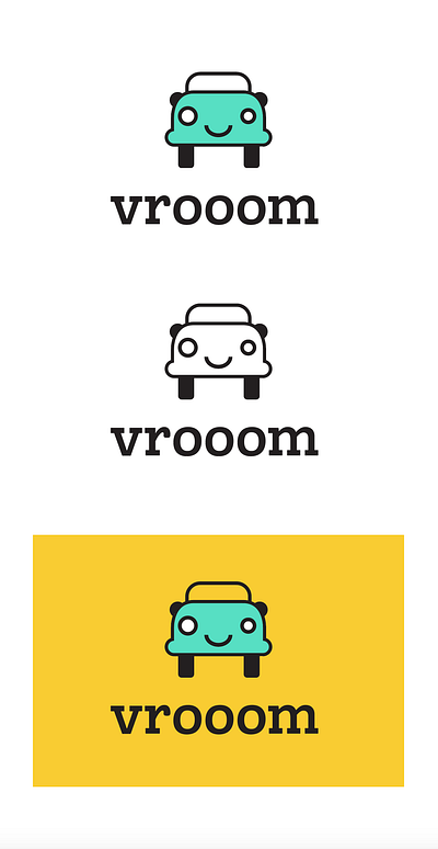 Vrooom - Driverless Car Company Logo brand identity branding graphic design logo logo design