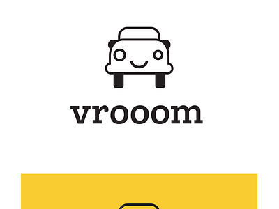 Vrooom - Driverless Car Company Logo brand identity branding graphic design logo logo design