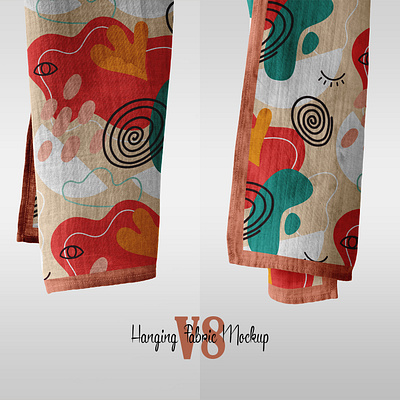 Hanging Fabric Mockup V8 design download fabric mockup photoshop psd template textile