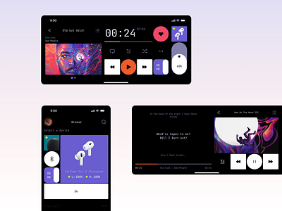 SB Concept Music Player [4] app branding concept digital mobile app motion graphics music ui ux