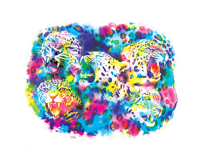 Leopard Illustration graphic design illustration photoshop