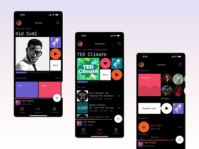 SB Concept Music Player [2] app concept digital mobile music ui ux