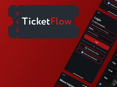 Ticket sales app app figma product design ui uiux design