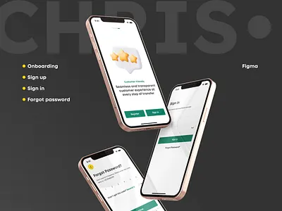 Onboarding, Login and Sign up flow for Fintech Mobile App 3d fintech forgot password login onboarding onboarding screens registration sign up