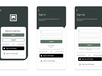 #DailyUi Day01 - Sign Up ui