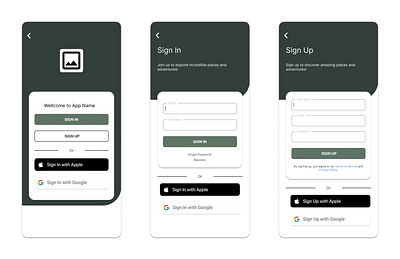 #DailyUi Day01 - Sign Up ui