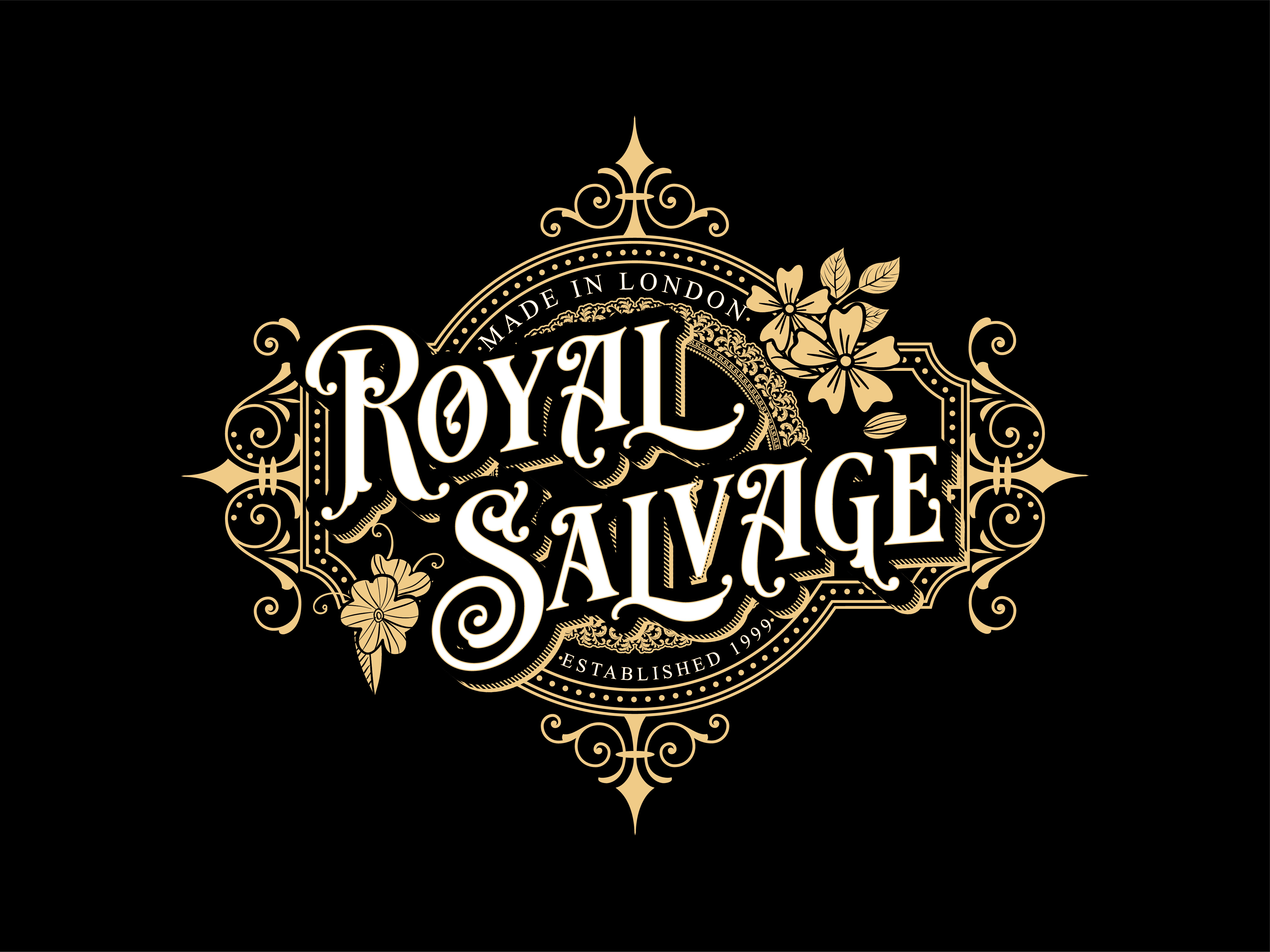 Royal Salvage logotype brand logo design business logo company logo corporate logo custom logo flat logo hand drawing hand drawn logo high quality logo label design logo designer luxury minimalist logo modern logo professional unique logo vector logo vintage logo visual identity wine company