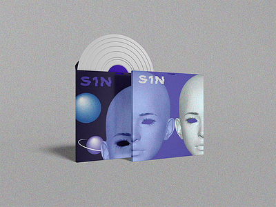 Futuristic retro CD packaging 3d branding cd design futurism graphic design identity logo package