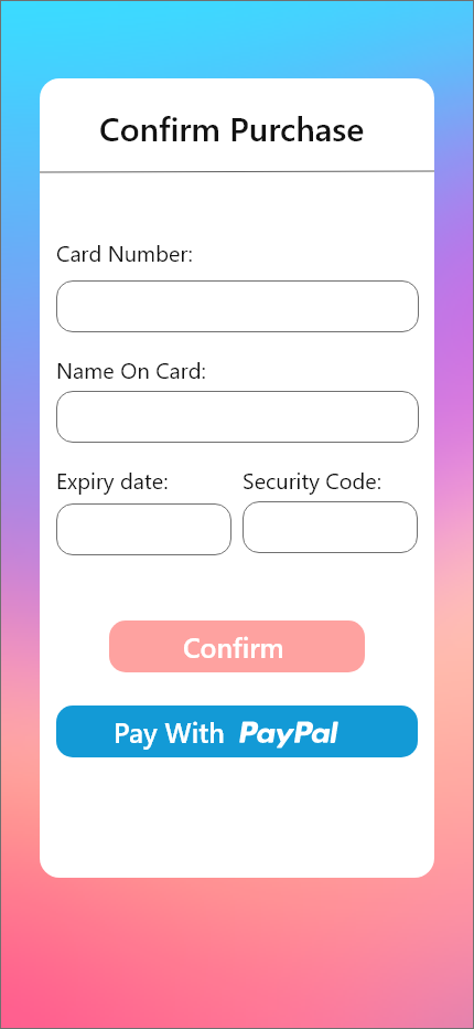 UI checkout  design