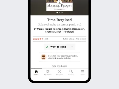 Reading forecast mobile ui