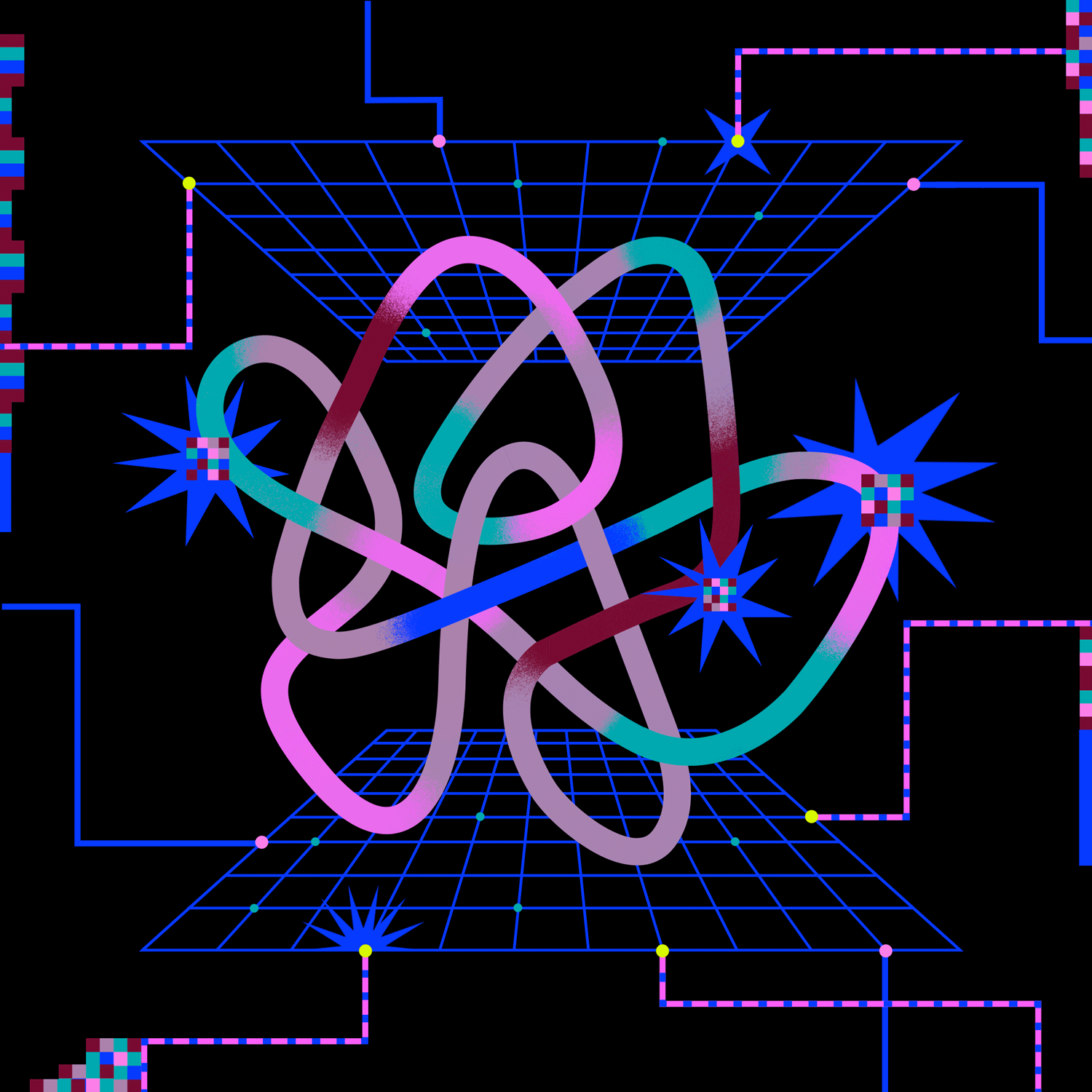 AI thinking abstract ai computing editorial energy grid illustration power process thinking