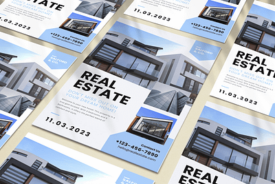 Real Estate Flyer Design branding design figma frontend design graphic design illustration landing page logo ui vector