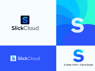 SlickCloud Modern Logo Design brand identity branding logo brandingdesign corporate design identity logo design logo designer logobrand logoconcept logomaker logos slickcloud modern logo design