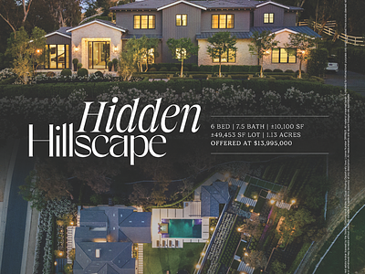 Hidden Hillscape branding logo luxury marketing property branding real estate