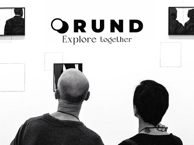 RUND - Branding for the social exhibition app branding logo