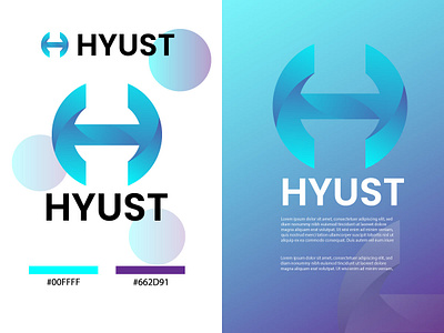 HYUST LOGO, BRAND IDENTIRY LOGO DESIGN AND PROJECT. app design banner design brand identity brand logo business card design design email signature design graphic design h logo h logo design icon design illustration letterhead design logo logo design logos logotipo logotype minimal