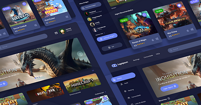 Game Store design game game store store ui