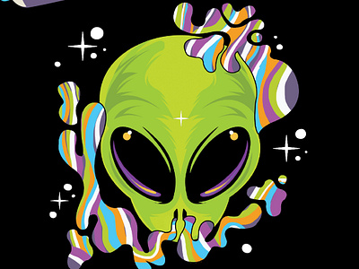 Extra Terrestrial design graphic design ill illustration print print media t shirt design vector