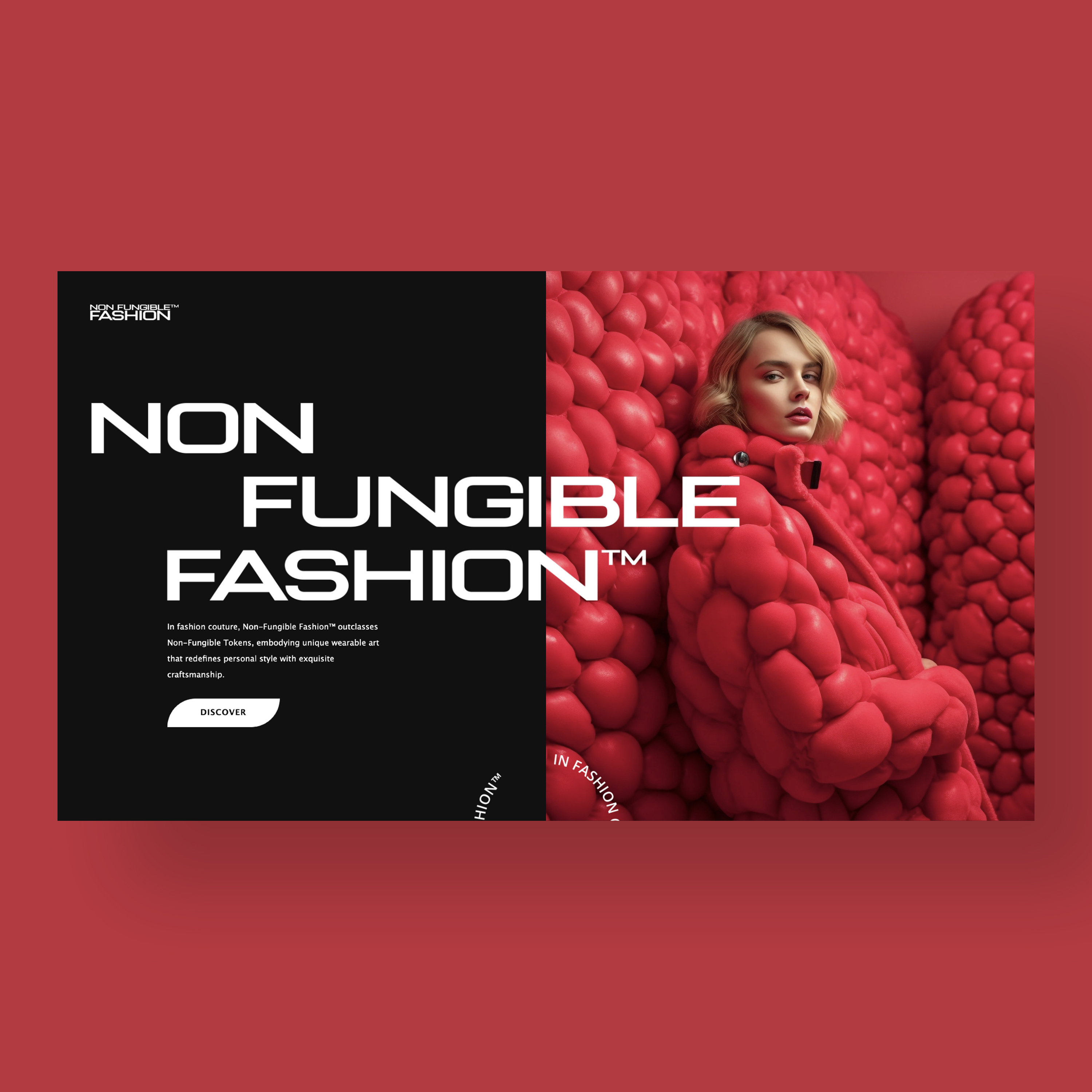 Non Fungible Fashion Web Ui Design Concept ai ai fashion design graphic design mid journey photography ui ui design ux ux design web design