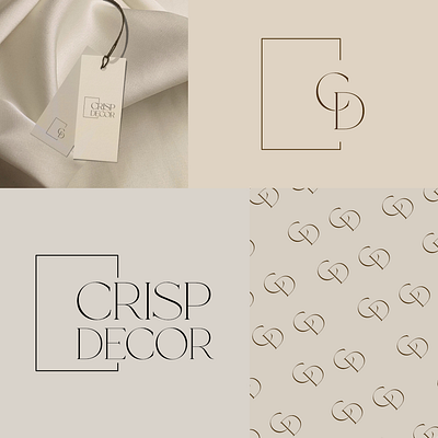 Crisp Decor - Logo Design branding design designer figma graphic design graphicdesign illustration logo web