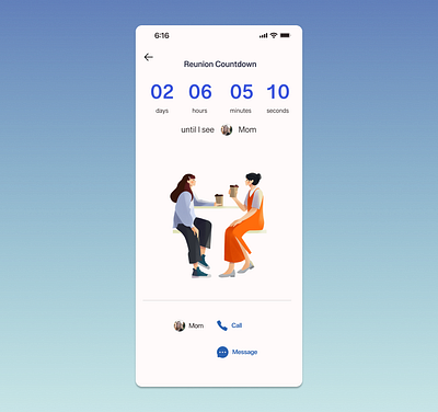 Daily UI Challenge #14: Countdown Timer app design figma illustration ui ux