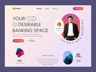 credit card banking web design 3d animation app design banking branding business web design design financial graphic design header design illustration logo mobile app design motion graphics ui uiux ux web web design