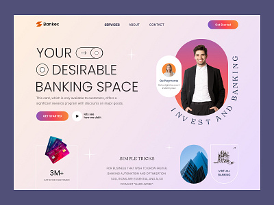 credit card banking web design 3d animation app design banking branding business web design design financial graphic design header design illustration logo mobile app design motion graphics ui uiux ux web web design