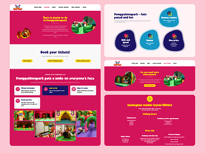 Pomplunna Website Design chlildren cloths figma funny happy kids website design