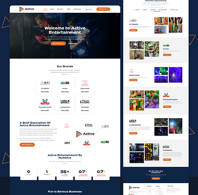 Active Website Design active electrci figma in modern uiux design website