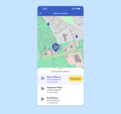 Daily UI Challenge #20: Location Tracker app design figma maps ui ux