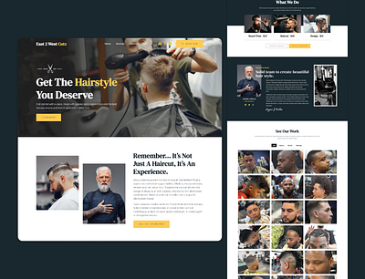 Easy 2 West Cutz Website Design beard cuts hair hair website website