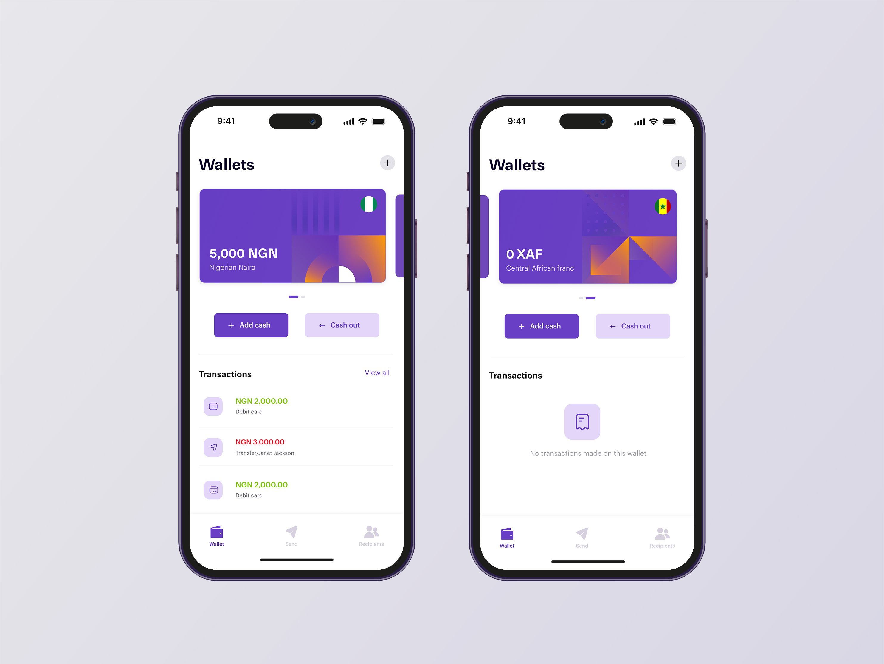 Multi-currency Wallets branding card dashboard design finance illustration international transfer ui wallet