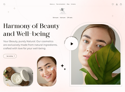 Bloom Cosmetics | Online cosmetic shop branding e commerce figma online shop ui ux uxui design web design