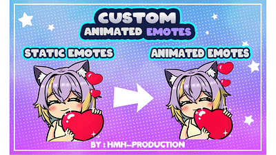 Animated your emotes animated emotes chibi twitch emotes commission cute cute emotes design emotes emotes for twitch fiverr fiverr choice gamer girl illustration streamer streamers turn twitch twitch affiliate twitch emotes twitch partner