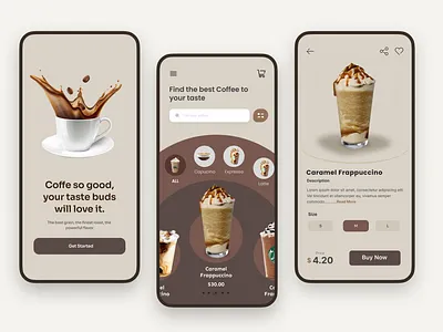 Coffeeic Shop app design branding coffee shop graphic design mobile app ui ui designer uiux user interface