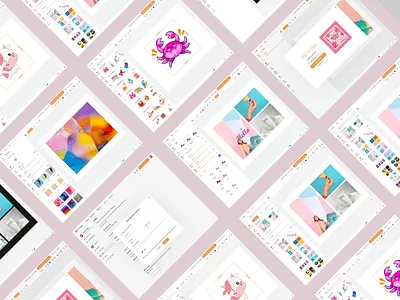 Photo Collage Maker Web Application admin collage maker color dashboard design editor graphic design illustration interface minimal photo editor product saas service tool ui ux web web application website