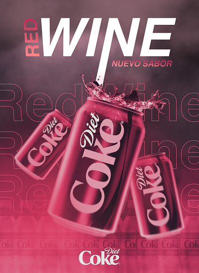 Diet Coke poster design advertising flyer graphic design photoshop poster