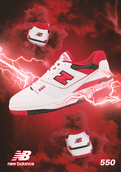 New Balance 550 - Poster ads graphic design photography photoshop