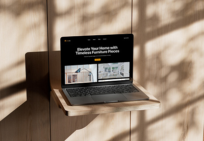 Furniture Elegance: Header Design Exploration css furniture header design html landing page ui ux web design