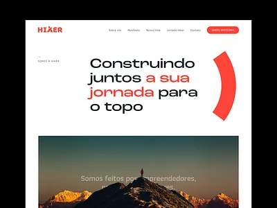 New site Hiker branding ui ux design