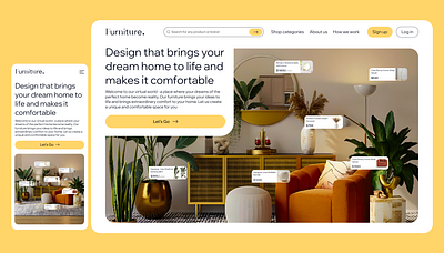 Furniture - UI Design Concept design designconcept furniture ui uidesign webdesign
