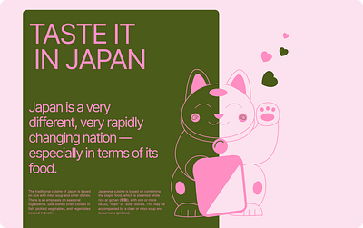 Taste It in Japan | Landing branding design figma graphic design illustration landing typography ui