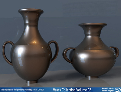 Vase collection volume 02 3d decoration design djaber furniture model modeling sketchup souad vase