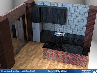 Living room design model 3d design djaber furniture living model modeling room sketchup souad tv
