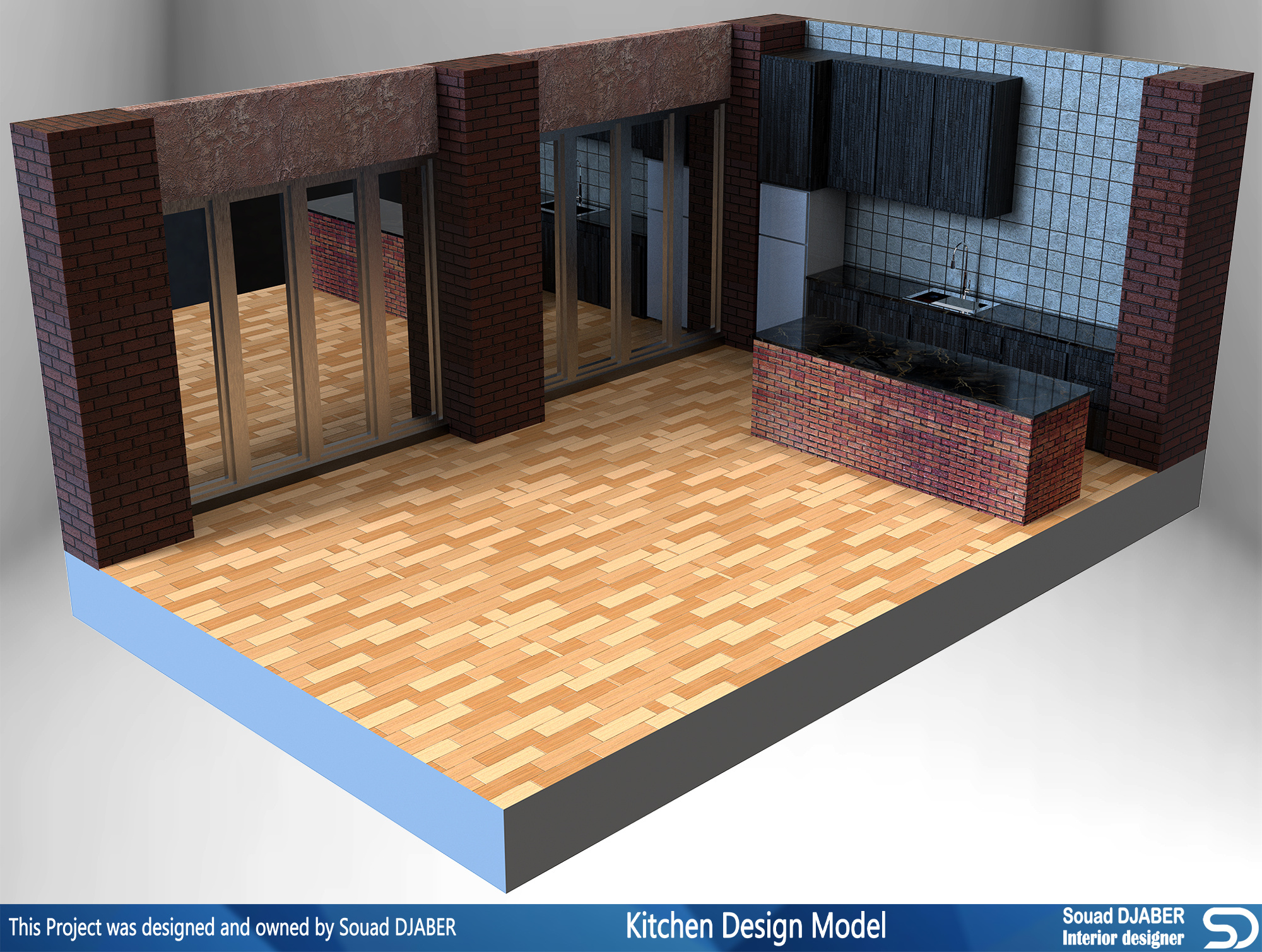 Living room design model by Souad DJABER on Dribbble