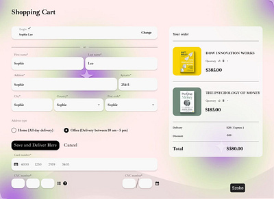 Shopping Cart app design de interface figma interface user project shopping cart typography ui ux