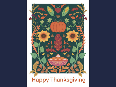 Greeting Cards - Thanksgiving illustration