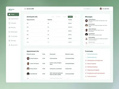 Medical CRM System app branding crm design designer figma graphic design icon ios logo typography ui ux uxui webdesign