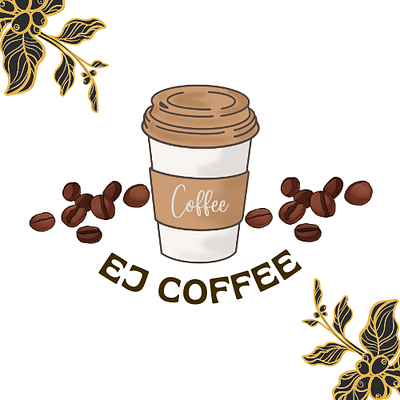 EJ Coffee ☕ Logo & Brand New Design Modern art artwork brand business coffee company designer dribbble graphic graphic design graphicdesign illustraion illustrator logo logo design logodesign logos modern poster typography